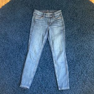 Everyday Soft Denim High-Rise Skinny Ankle Jeans With Piping Trim